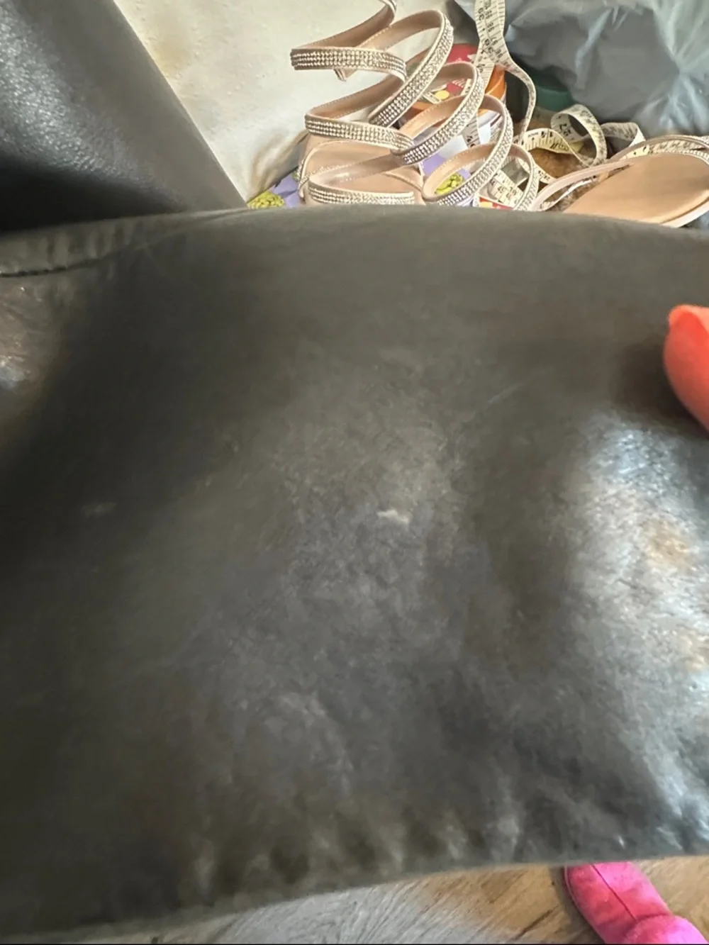 Fourteen Zero Women's Black Leather Button-Front Jacket - Picture 6 of 8